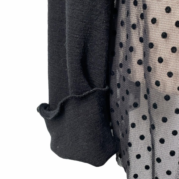 Sandra Soulos sheer black spot blouse. Size 12. - Picture 6 of 8